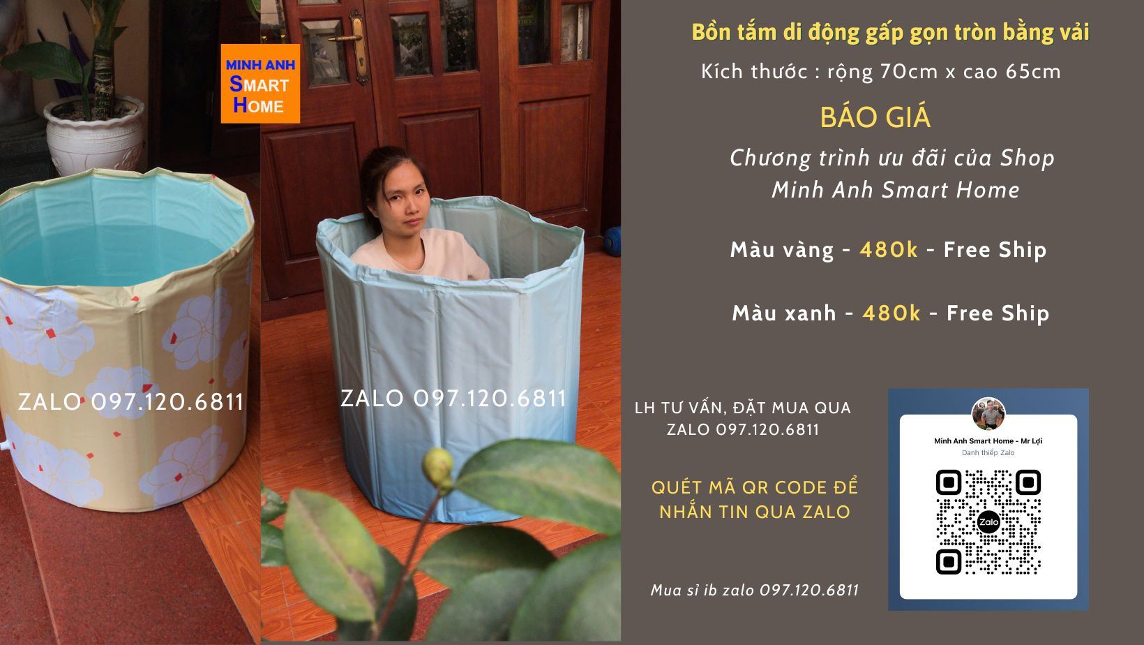 Báo giá bồn tắm di động loại tròn bằng vải oxford